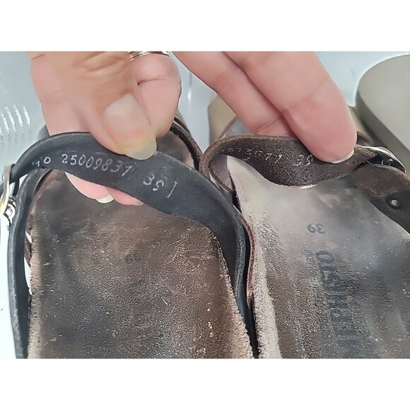 2 Pairs of Mephisto EU Size 39 US 8.5 - 9 Strappy Sandals Brown Silver Black - Picture 13 of 13